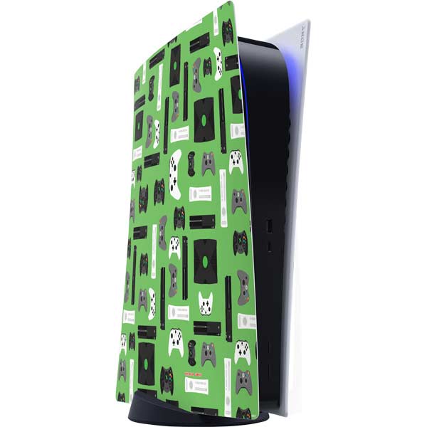 Retro Xbox Gaming Pattern PlayStation PS5 Skins