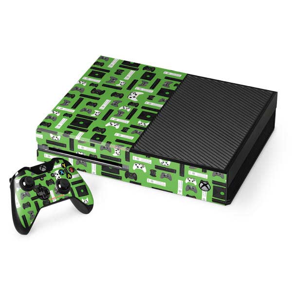 Retro Xbox Gaming Pattern Xbox One Skins