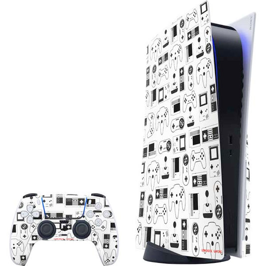 Retro Gaming Design Pattern PlayStation PS5 Skins