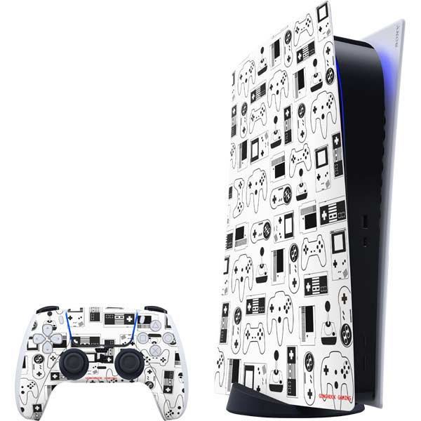 Retro Gaming Design Pattern PlayStation PS5 Skins