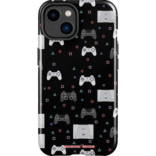 Retro Playstation Gaming Pattern iPhone Cases