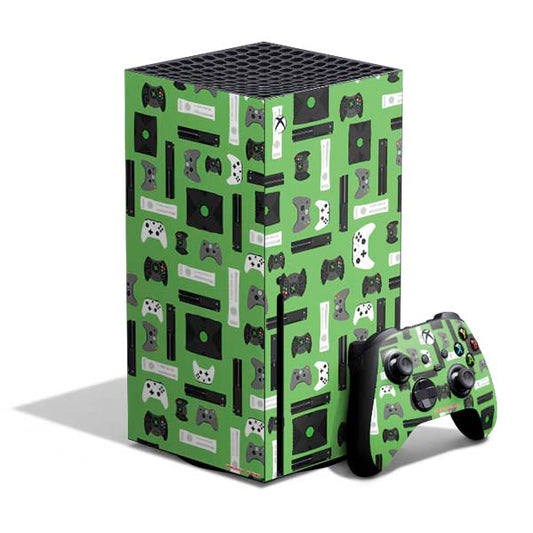 Retro Xbox Gaming Pattern Xbox Series X Skins